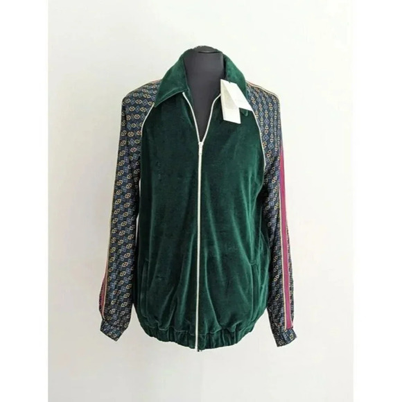 NWT Gucci Men's Bi-Material Oversize Jacket Horsebit Print Size XS (MSRP $2,200) - Picture 5 of 12